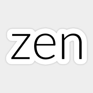 Zen Sticker